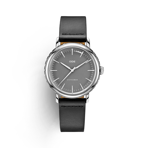 The Statesman - Grey Dial with Black Strap