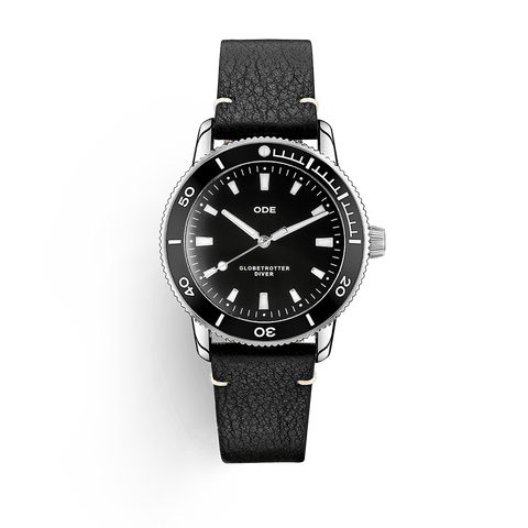 The Globetrotter Diver Black Bezel & Black Dial