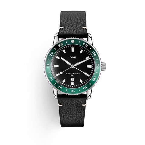 The Globetrotter GMT Green Bezel & Black Dial