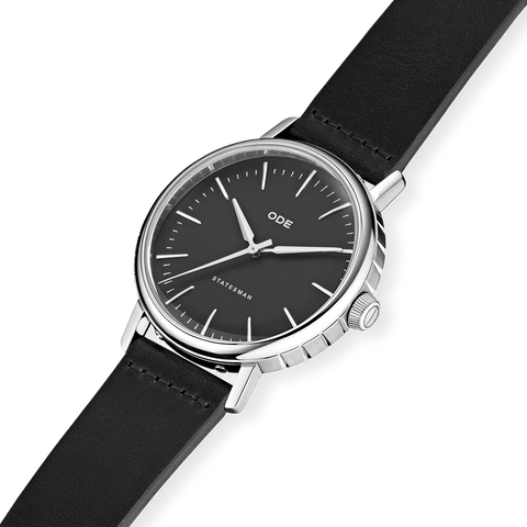 The Statesman - Black Dial with Black Strap